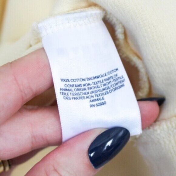 Land's End Men's Yellow Long Sleeve Quarter Zip Pullover Sweatshirt XL - Picture 9 of 9